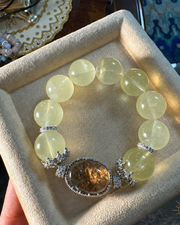 17mm Citrine Bracelet Large Bead — Luz & Sol product photograph