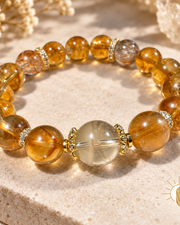 Super Seven and Citrine and Golden Quartz Bracelet — Luz & Sol product photograph