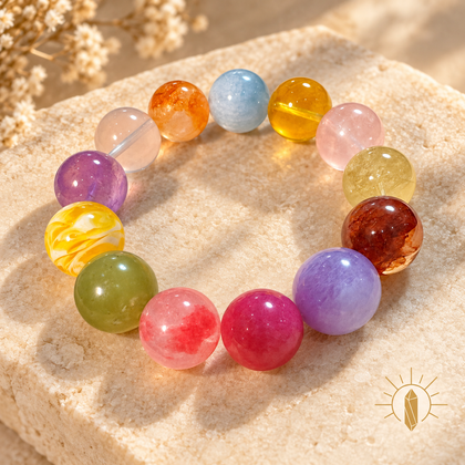 15mm Multi-Gem Crystal Bracelet Pastel