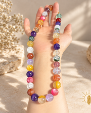 Multi-Gem Crystal Necklace — Luz & Sol product photograph