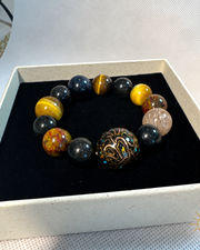 Men's Natural Crystal Bracelet — Luz & Sol product photograph