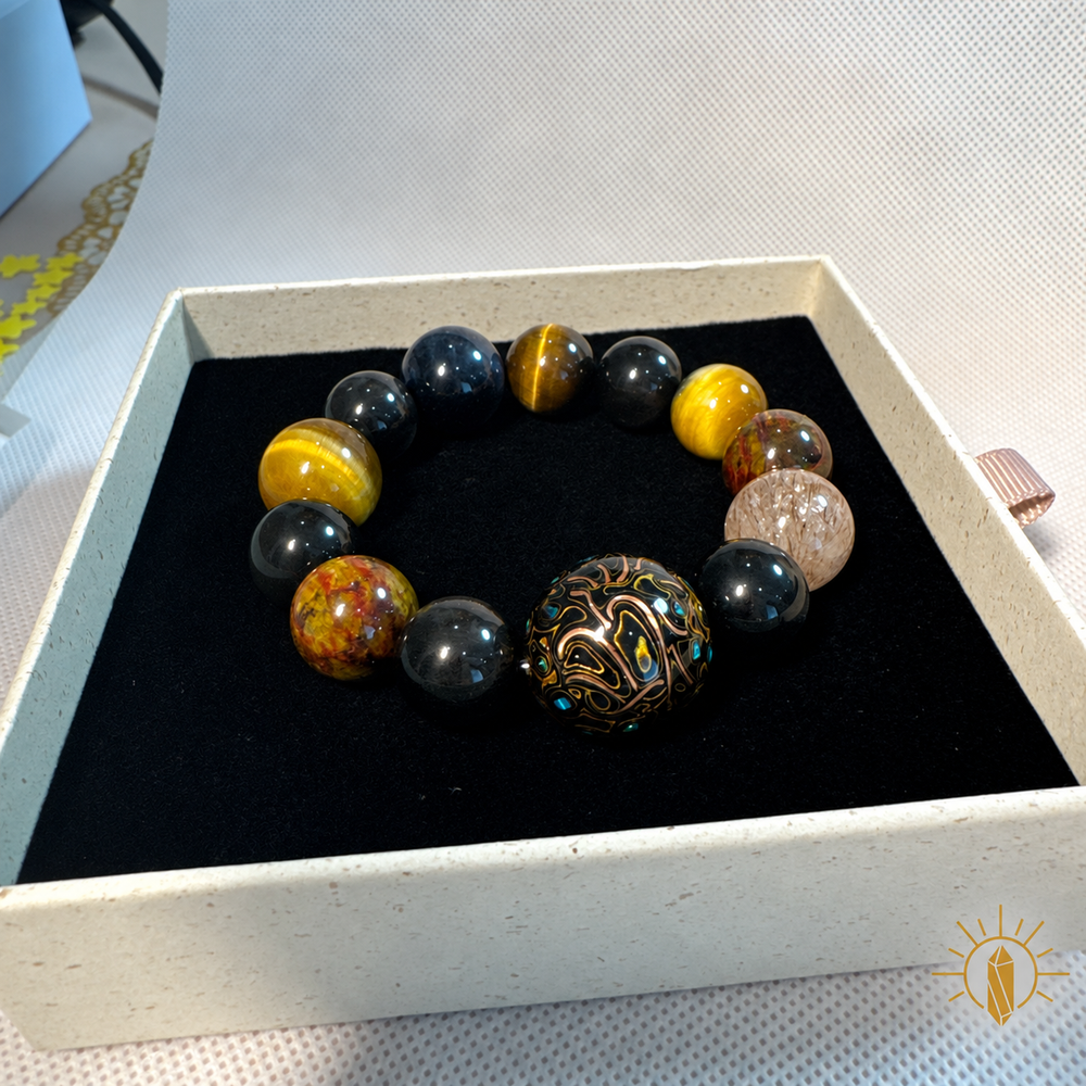 Men's Natural Crystal Bracelet