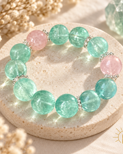 Green Fluorite Bracelet Large Bead — Luz & Sol product photograph