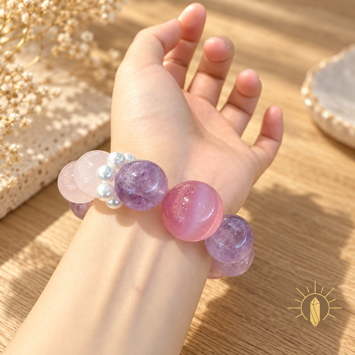 16mm Amethyst Bracelet — Luz & Sol product photograph