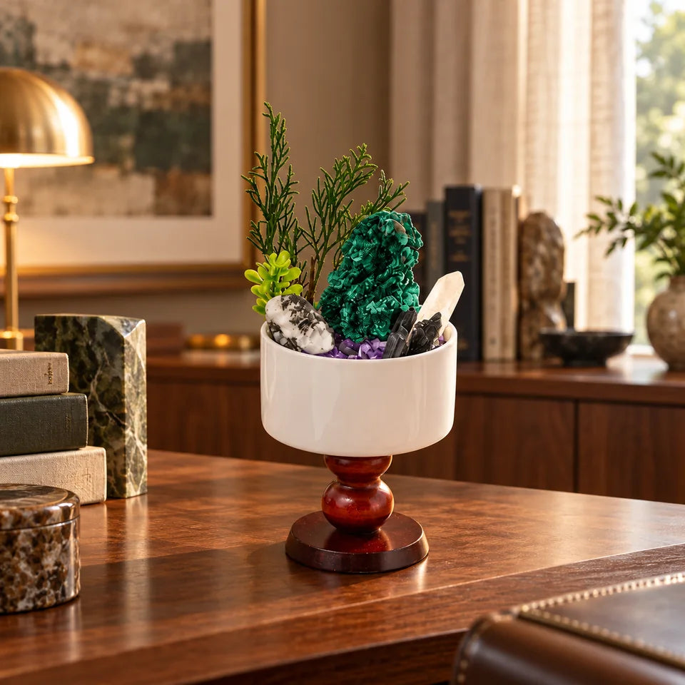 Green Isle Natural Crystal Planter