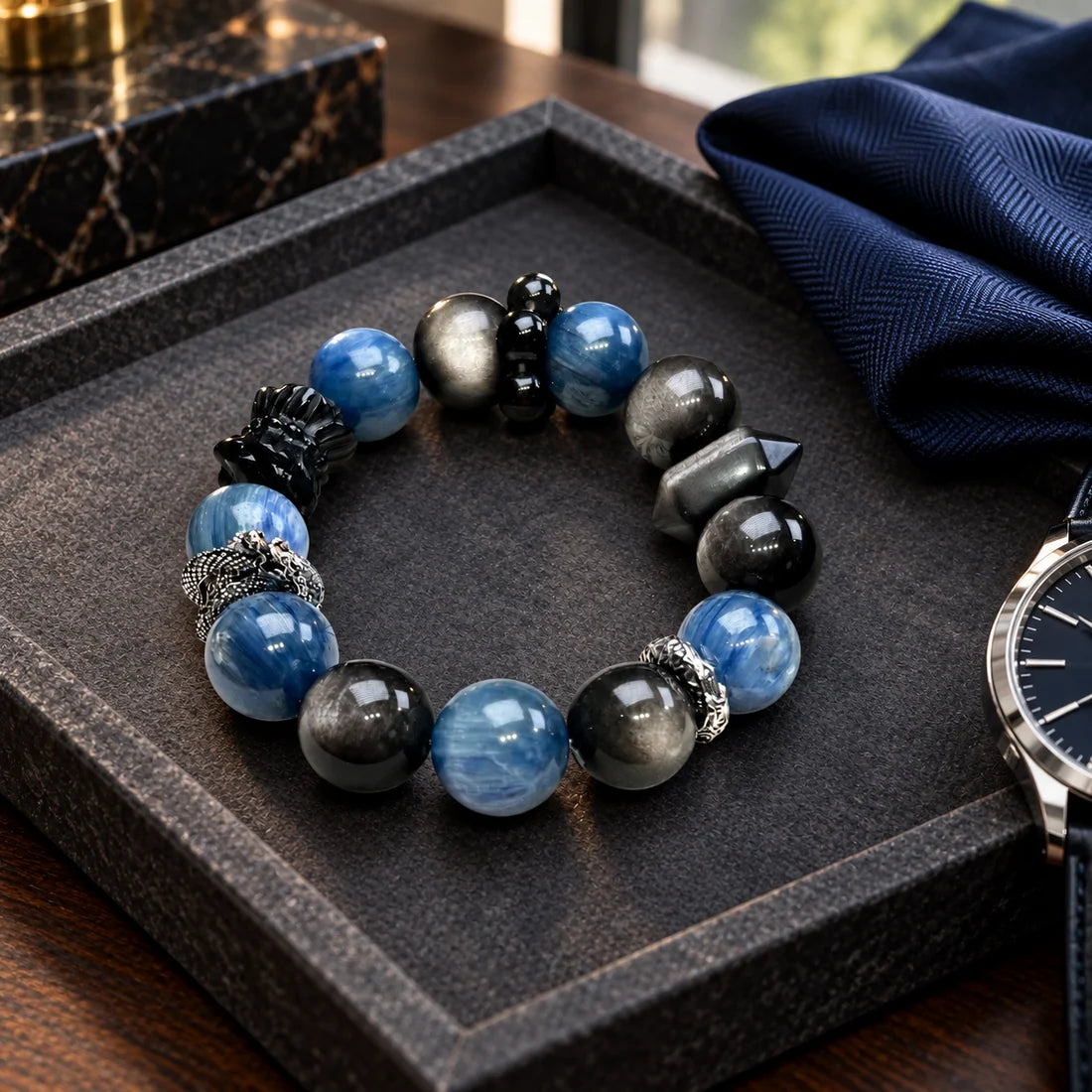Protect & Ground natural crystal bracelet