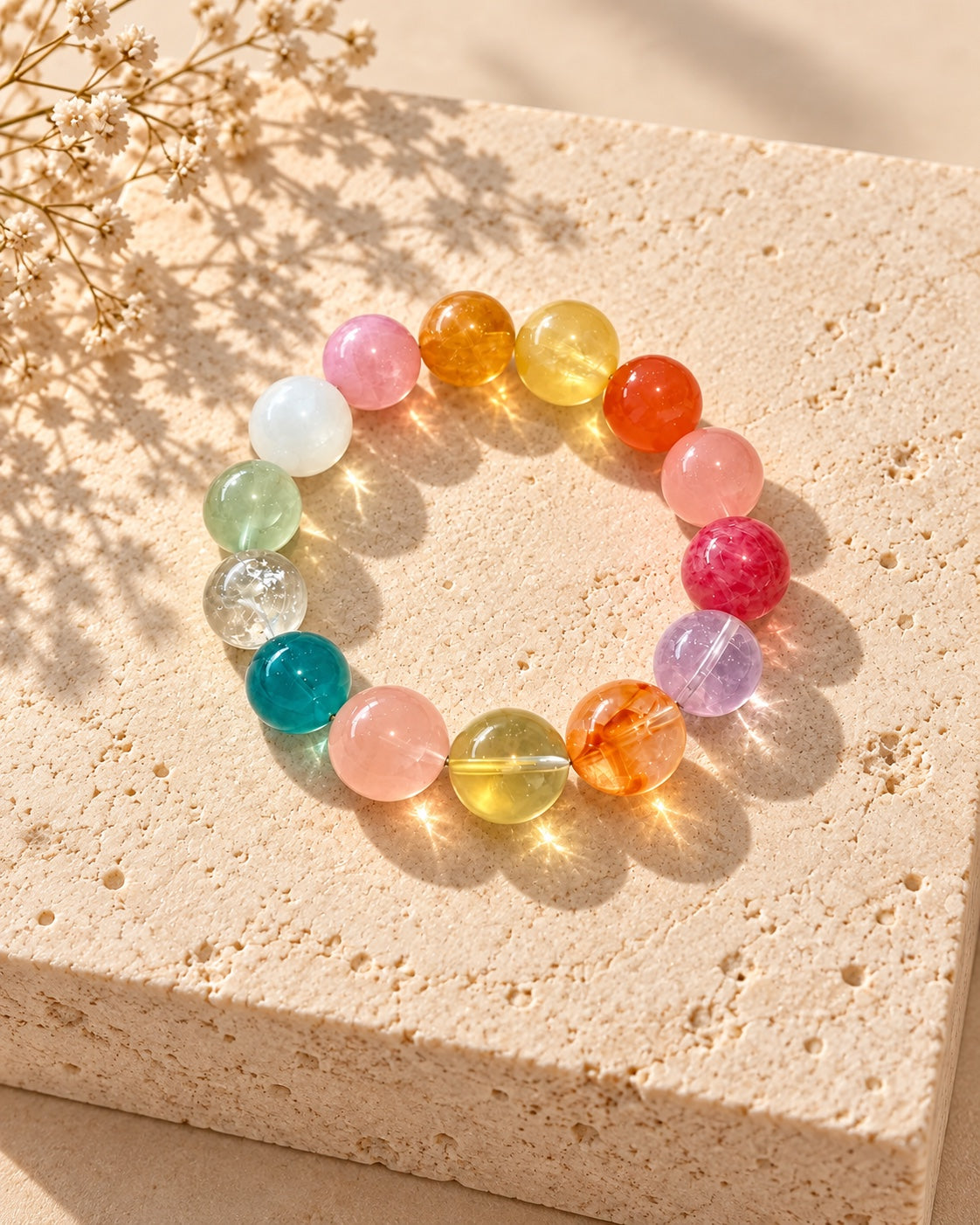 Find Calm natural crystal bracelet