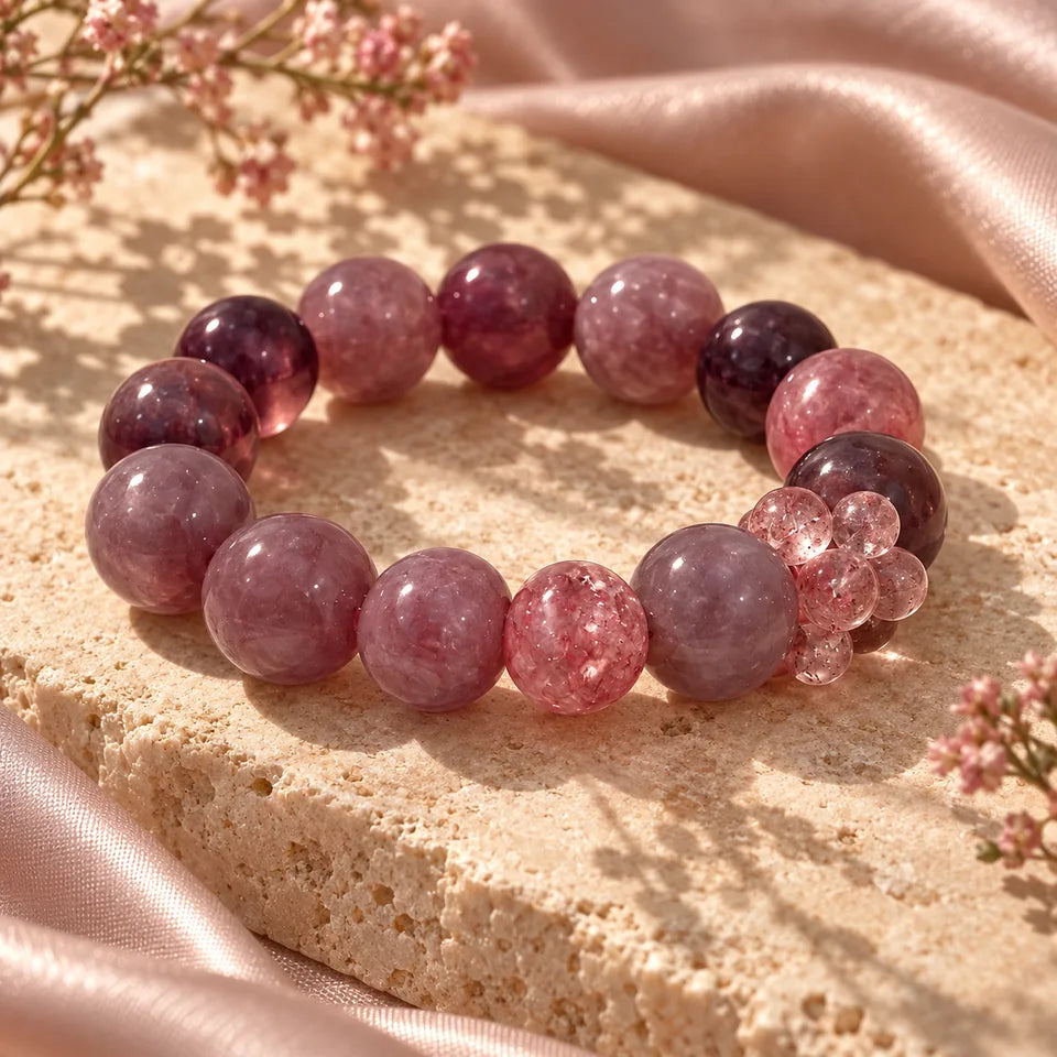 Love & Soften natural crystal bracelet