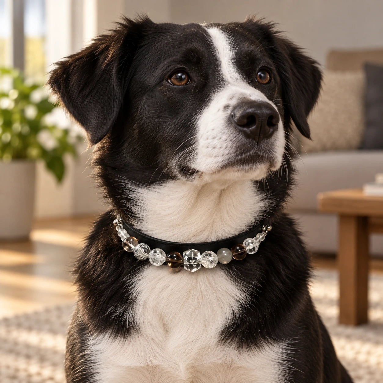 Mist Glacier Natural Crystal Pet Collar