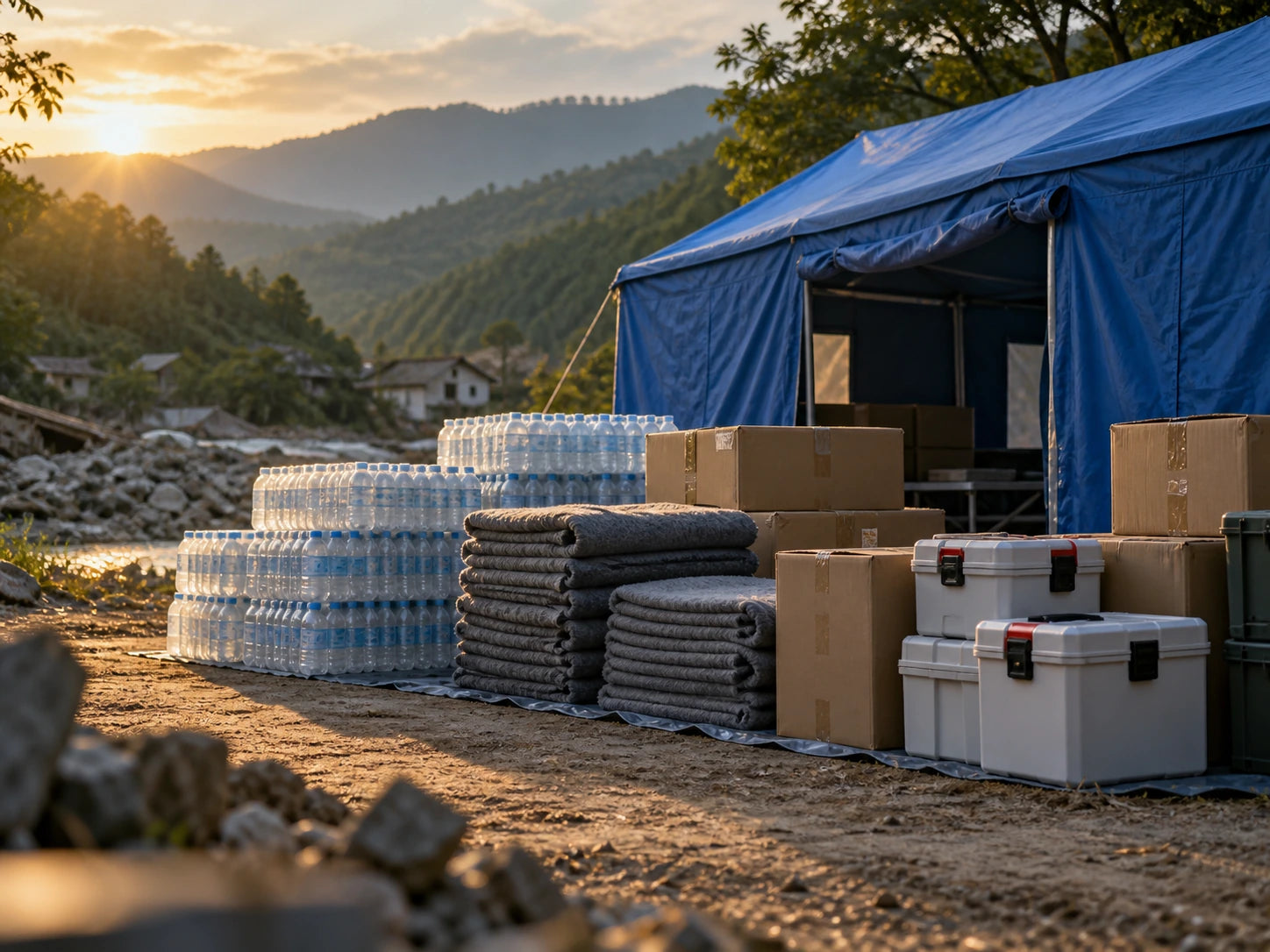 Emergency disaster relief — planned cause artwork