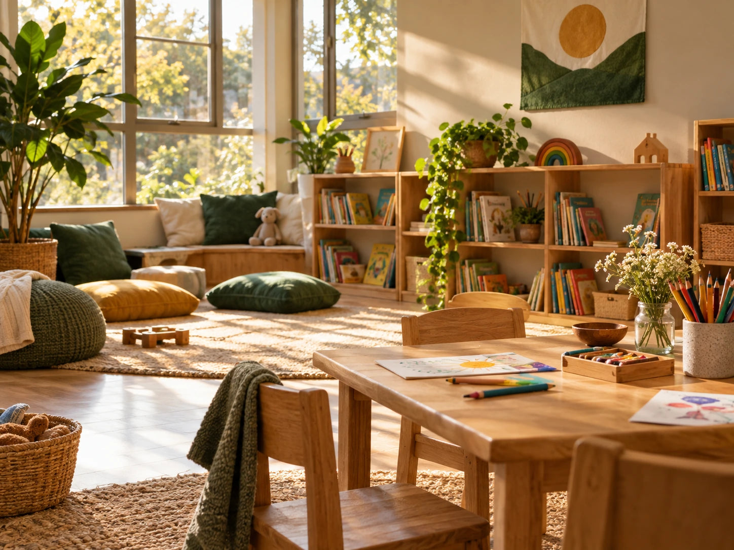 Community children’s spaces — illustrative monthly plan image
